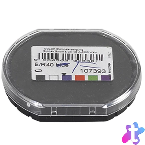 Bélyegző cserepárna, E/R40 Colop fekete