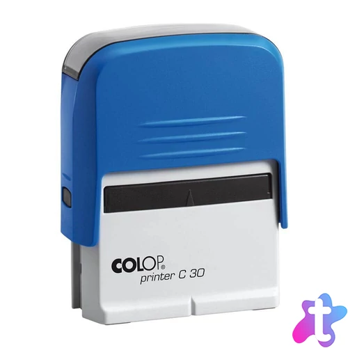 Bélyegző C30 Colop kék ház/fekete párna
