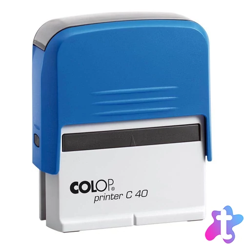 Bélyegző C40 Colop kék ház/fekete párna