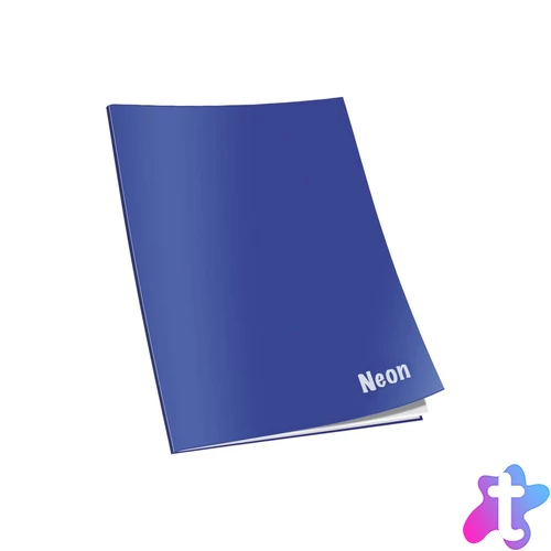 Füzet A4, 40+2lap, kockás 80g. Connect neon lakk borító,