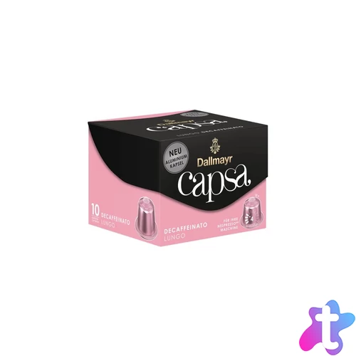 Kávékapszula Nespresso kompatibilis, Dallmayr Lungo Decaffeinato 10db kapszula