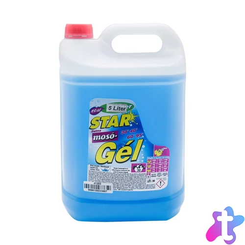Mosógél 5 liter (100 mosás) fehér és színes ruhákhoz Dalma Star Aktív