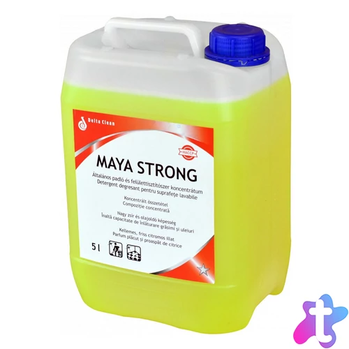 Padló- és felülettisztító koncentrátum erős zsíroldó hatással 5 liter Maya Strong