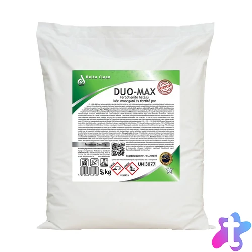Mosogató- és tisztítópor fertőtlenítő hatással zsákos 5 kg DUO-MAX