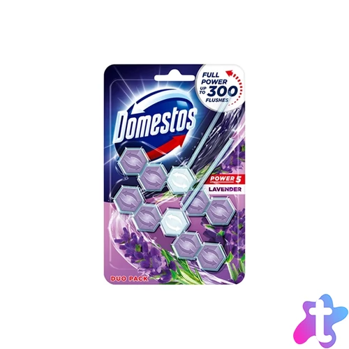 WC illatosító 2 x 50 g Power5 Domestos Lavender