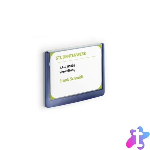 Információs tábla 149x105,5mm, Durable kék