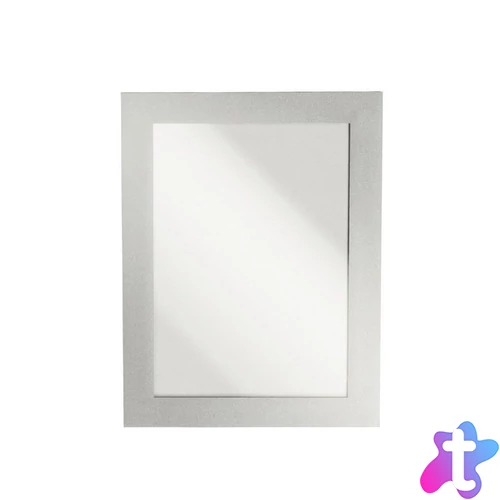 Infókeret A5, öntapadó 2 db/csomag, Duraframe ezüst