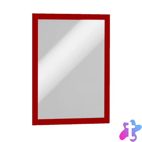 Infókeret A4, XXL csomag, 10 db/doboz, Durable Duraframe® piros