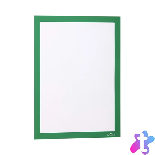 Infókeret A4, XXL csomag, 10 db/doboz, Durable Duraframe® zöld