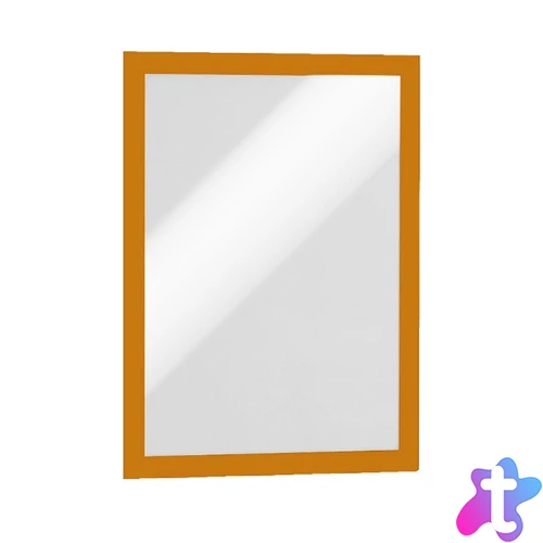 Infókeret A4, XXL csomag, 10 db/doboz, Durable Duraframe® narancssárga