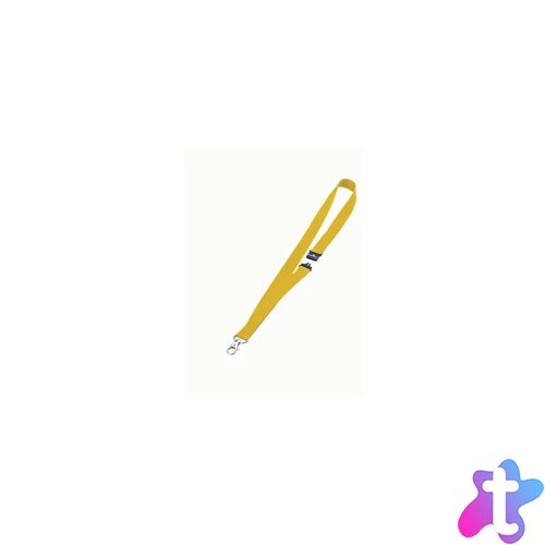 Textil szalag Durable karabinerrel, 10 db/csomag, sárga