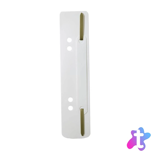 Gyorsfűző szerkezet, lefűzőlapocska, PP Durable 25 db/csomag, fehér