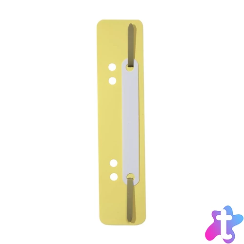 Gyorsfűző szerkezet, lefűzőlapocska, PP Durable 25 db/csomag, sárga