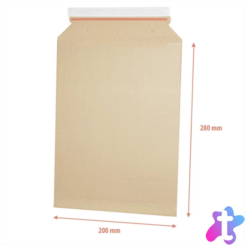 Csomagküldő webshop hullámkarton tasak A5+ 190x272mm/200x280mm E-Flute