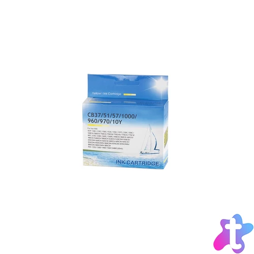 Brother CB37/LC960/LC970/LC1000 tintapatron yellow ECO