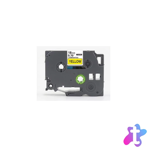Feliratozógép szalag Brother TZE641 18mm ECO fekete/sárga