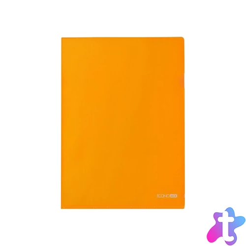 Genotherm `L` A4, PP 180 micron fényes, víztiszta, Economix narancssárga  10db/csomag