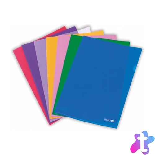 Genotherm `L` A4, PP 180 micron fényes, víztiszta, Economix vegyes színek 10db/csomag