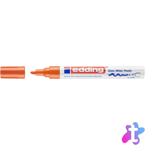 Lakkmarker 2-4mm, kerek Edding 750 narancs