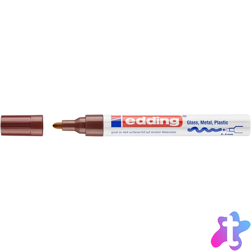 Lakkmarker 2-4mm, kerek Edding 750 barna