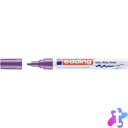 Lakkmarker 2-4mm, kerek Edding 750 lila