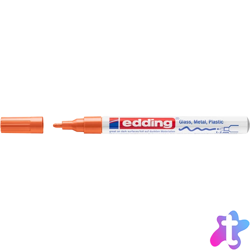 Lakkmarker 1-2mm, kerek Edding 751 narancs