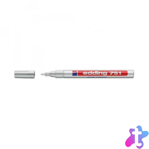 Lakkmarker 1-2mm, kerek Edding 751 ezüst