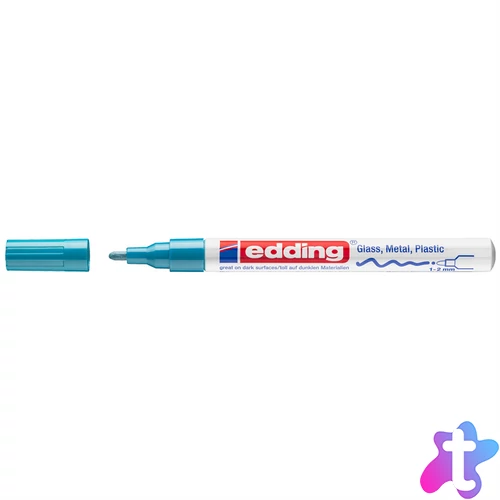 Lakkmarker 1-2mm, kerek Edding 751 világoskék