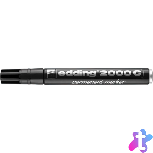 Alkoholos marker 1,5-3mm, kerek hegyű, Edding 2000 fekete