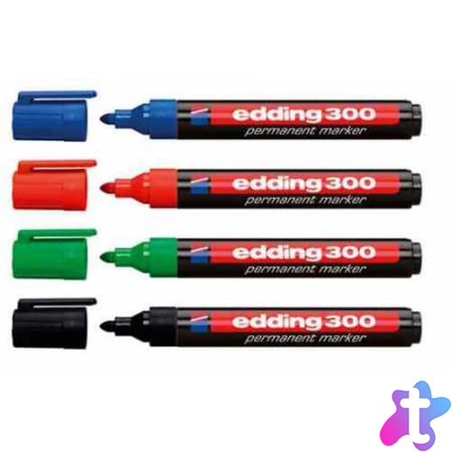 Alkoholos marker 1,5-3mm, kerek Edding 300 kék