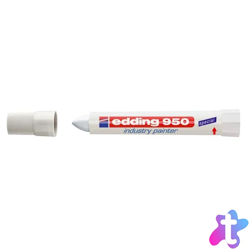 Alkoholos jelölő marker 10mm, kúpos Edding 950 fehér