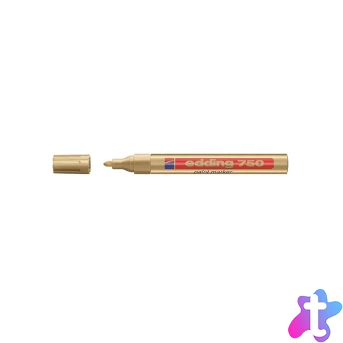 Lakkmarker 2-4mm, kerek Edding 750 arany