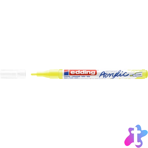 Akril marker 1-2mm, Edding 5300 neon sárga