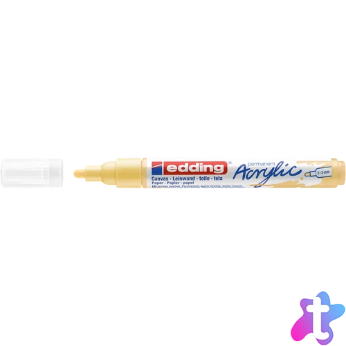 Akril marker 2-3mm, Edding 5100 pasztell sárga