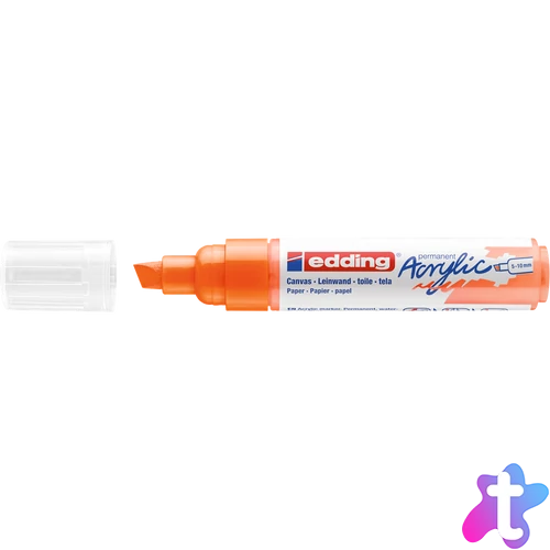 Akril marker 5-10mm, Edding 5000 neon narancssárga