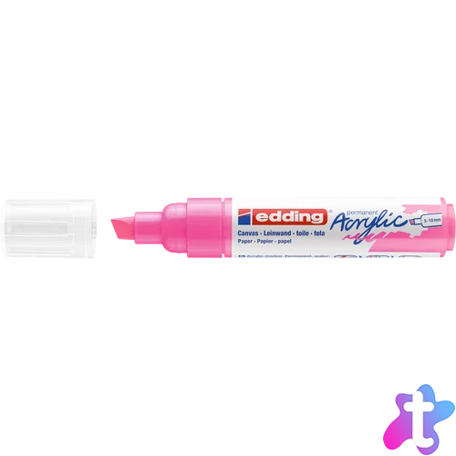 Akril marker 5-10mm, Edding 5000 neon rózsaszín