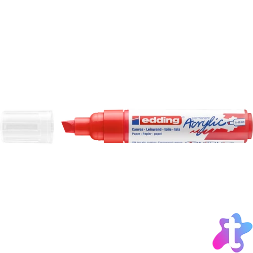 Akril marker 5-10mm, Edding 5000 piros