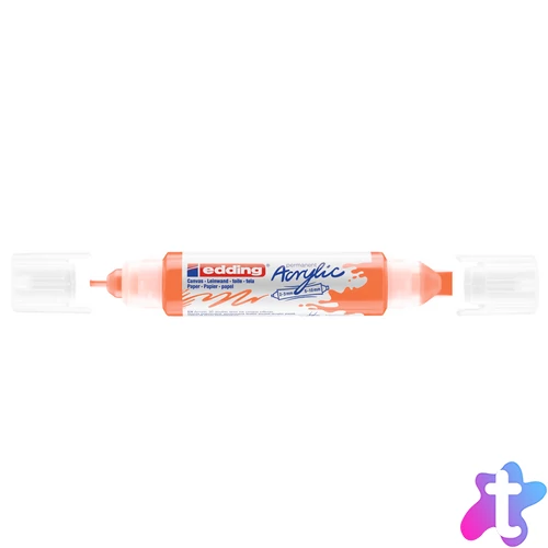 Akril marker 2-3mm, és 5-10mm, 3D Kétvégű Edding 5400 neon narancssárga