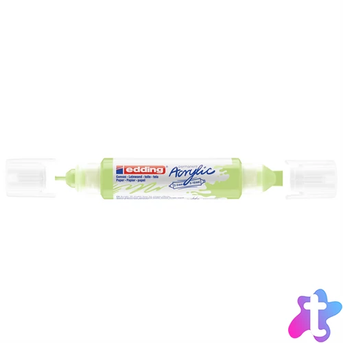 Akril marker 2-3mm, és 5-10mm, 3D kétvégű Edding 5400 pasztellzöld