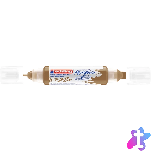 Akril marker 2-3mm, és 5-10mm, 3D kétvégű Edding 5400 arany