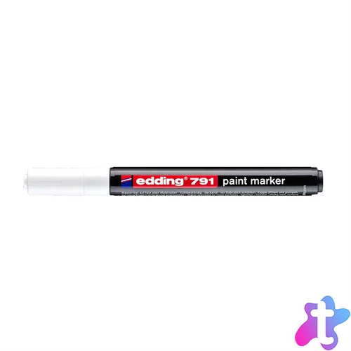 Lakkmarker 1-2mm, kerek Edding 791 fehér
