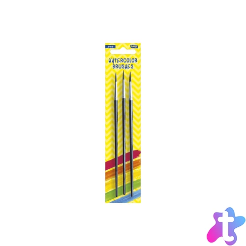 Ecsetkészlet, 2, 4, 6, aquarell Educa 251 bliszteres