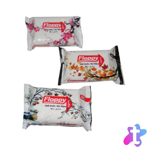 Nedves törlőkendő 70 lap/csomag Floppy