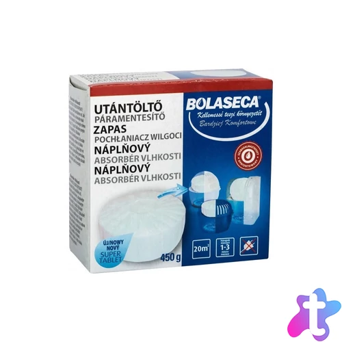 Páramentesítő utántöltő tabletta 450 g Bolaseca neutrál