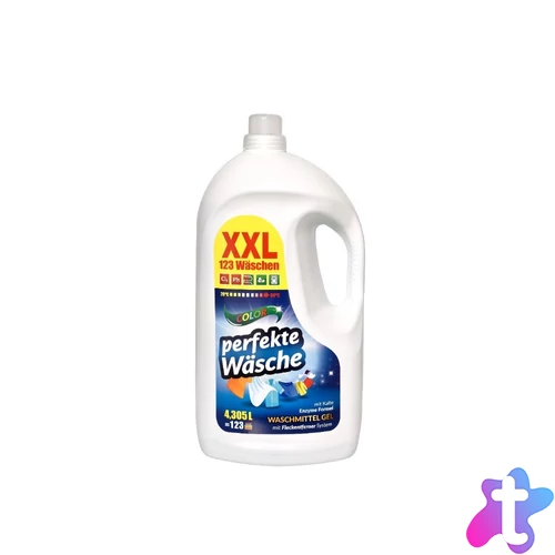 Mosógél 4,305 liter színes ruhákhoz 123 mosás Perfekte Wäsche