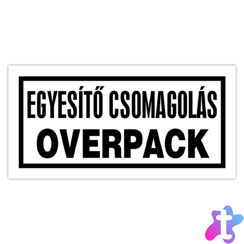 Etikett információs címke, 50x100mm, papír, Egyesítő csomagolás 300címke/tekercs