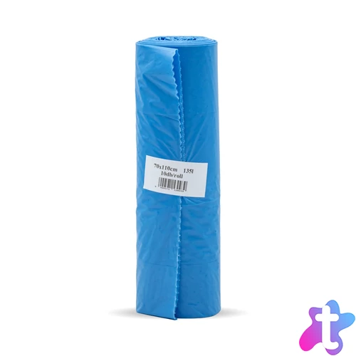 Szemeteszsák 135 liter 70 x 110 cm 25 mikron 10 db/tekercs kék