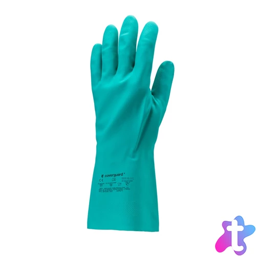 Gumikesztyű nitril vegyszerálló XL_Coverguard zöld