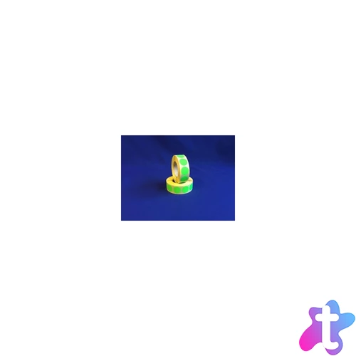 Etikett címke, 20mm, körcímke tekercses, 1000 címke/tekercs fluo zöld