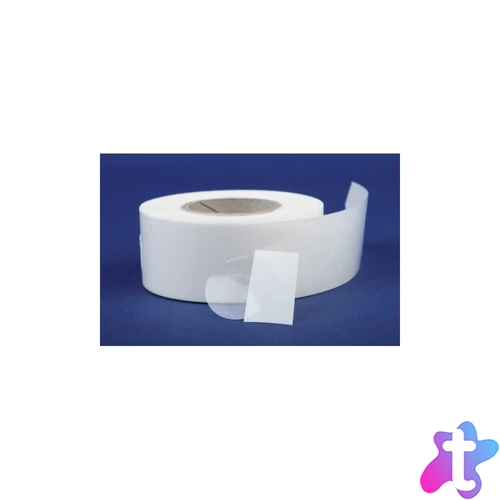Etikett címke, 30mm, körcímke tekercses, PP 1000 db/tekercs átlátszó